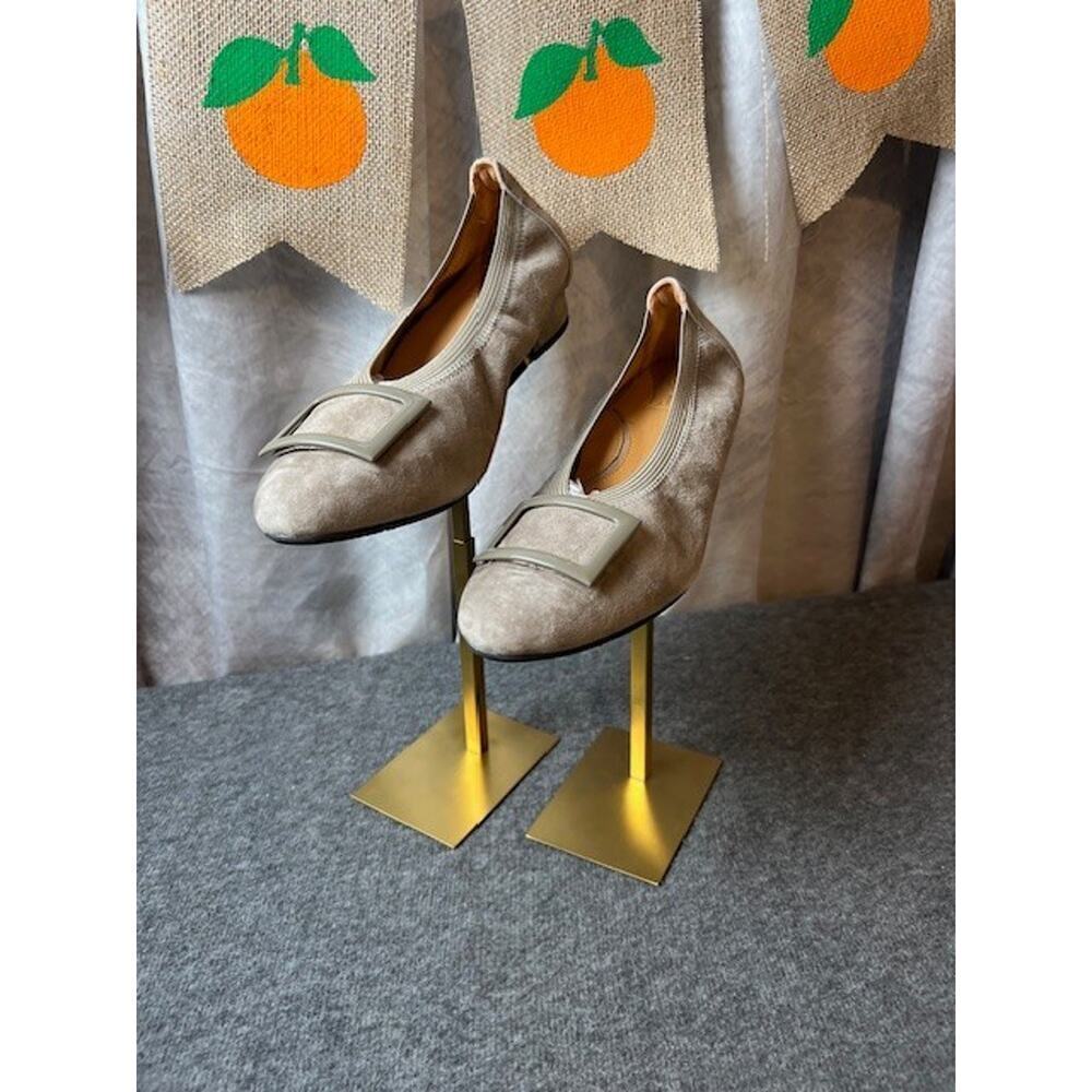 L'Amour Des Pieds Floella Leather Pumps Dark Taupe Color Size 8M - Picture 2 of 9